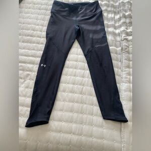 Under Armour Black HeatGear Compression Workout Pants Sz Medium